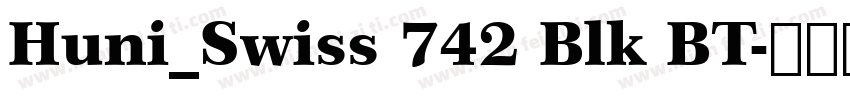 Huni_Swiss 742 Blk BT字体转换
